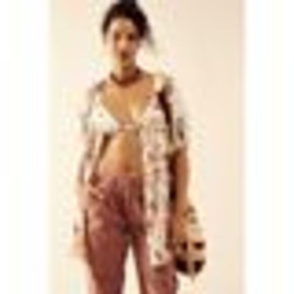 Free People Callie Printed Button-Down Tunic Dress In Vintage Combo - S - Picture 3 of 3